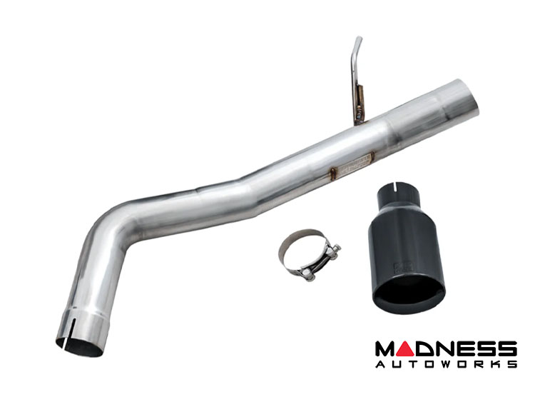 Jeep Gladiator Performance Exhaust System - Single-Side Exit Conversion Kit - w/Diamond Blk Tip - Trail-to-Tread - 3.6L 